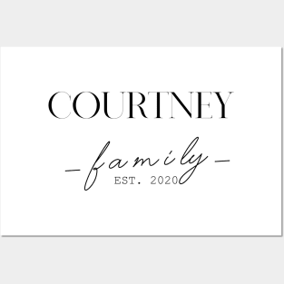 Courtney Family EST. 2020, Surname, Courtney Posters and Art